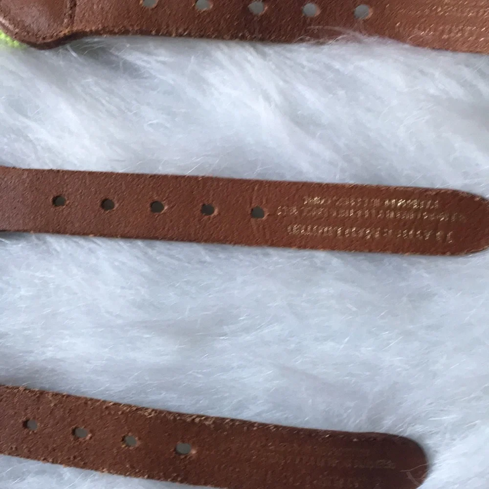 Leather Man Ltd leather belts size 26 handmade in Essex, Connecticut USA US made